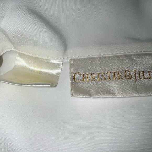 Vintage Christie & Jill Pearl Embellished Blouse Size 14 - Picture 5 of 6
